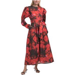 NANCY YANG Puff Sleeve Dress